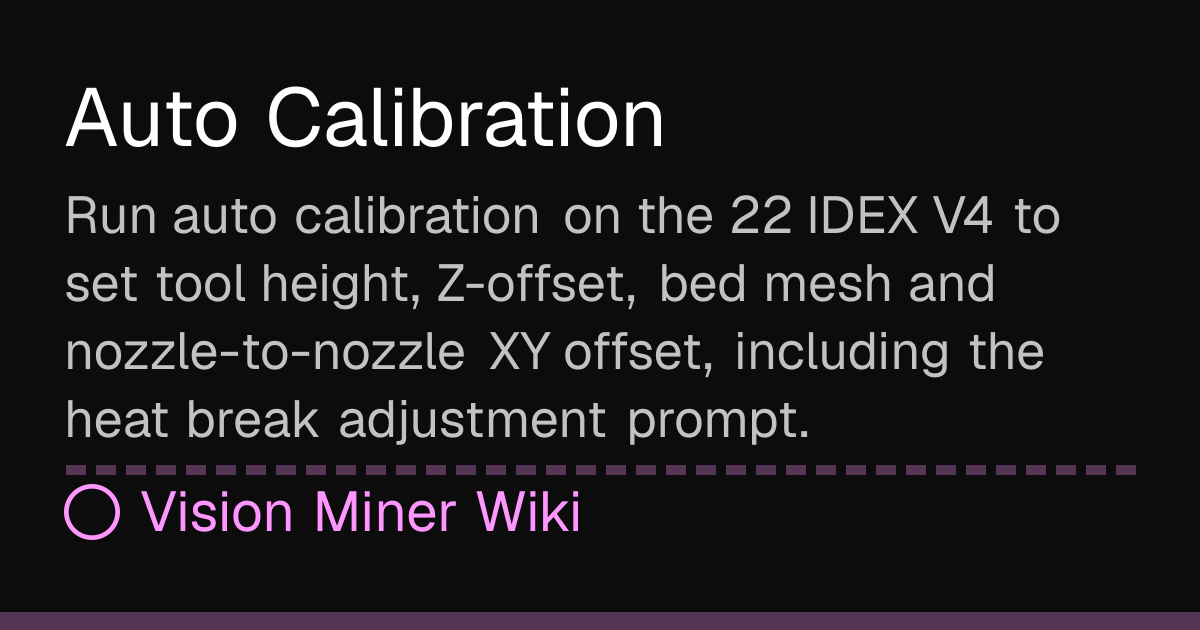 Auto Calibration